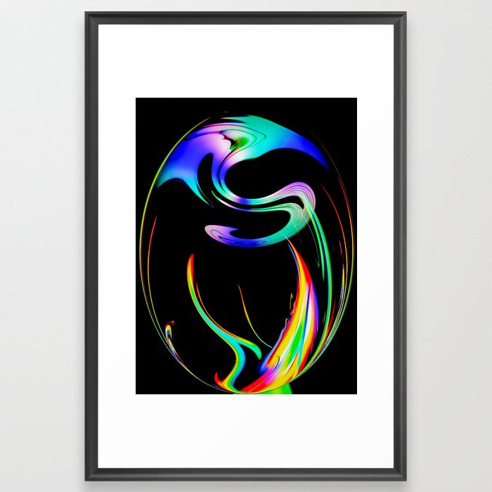 Abstract Perfection 13 Fire Framed Art Print