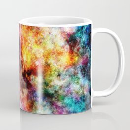 Galaxy Coffee Mug | Pigment, Mixing, Turquoise, Glow, Merging, Reds, Painting, Glowing, Blue, Cloudy 