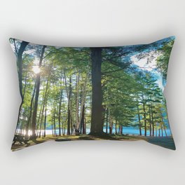 Tree Grove & Lake Sunrise Rectangular Pillow