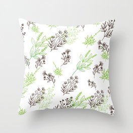 Leaf Pattern Throw Pillow