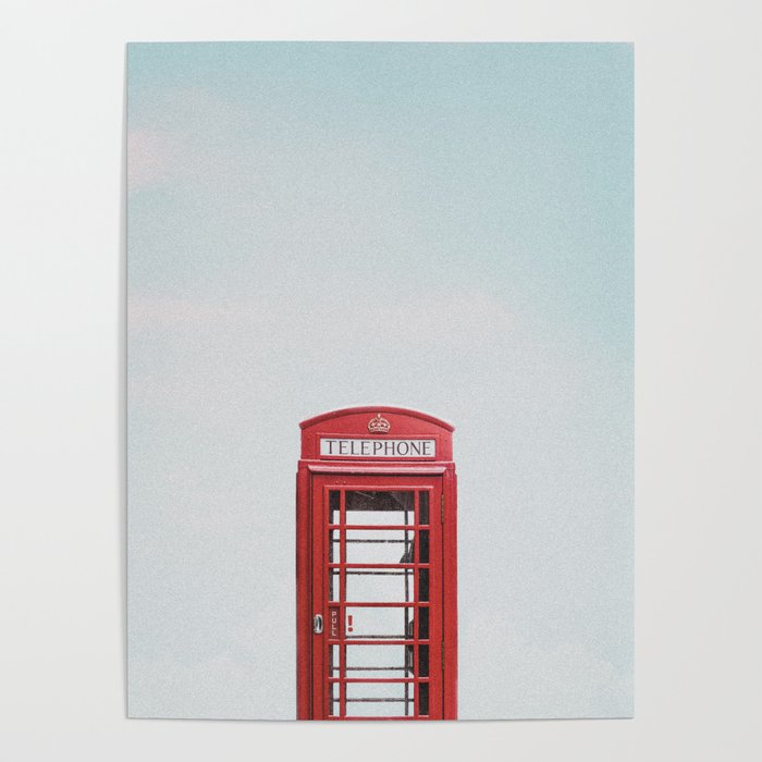 London Telephone Booth Poster