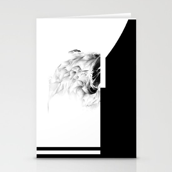 Angry Bear Stationery Cards