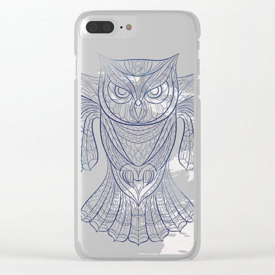 Ethnic Owl Clear iPhone Case