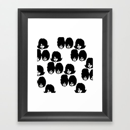 Bouffant Girls II Framed Art Print