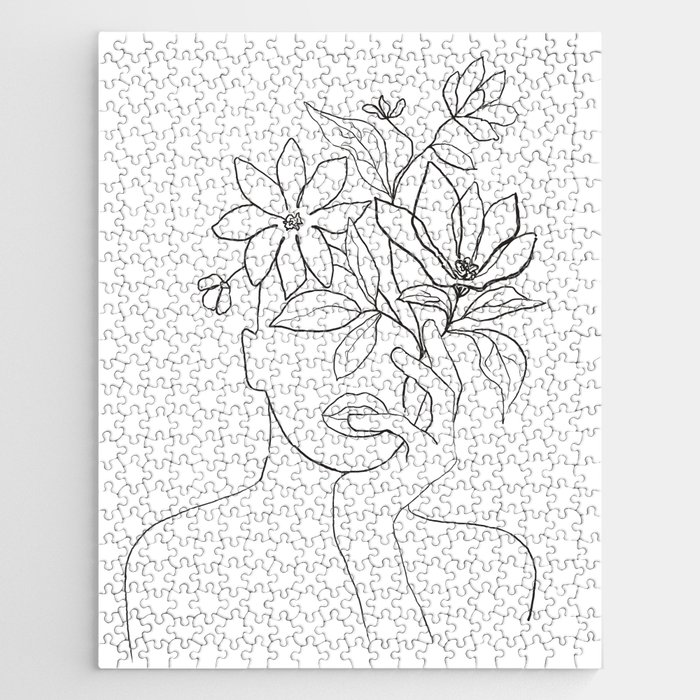 Line Blooming Mind Jigsaw Puzzle