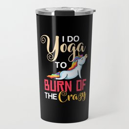 Yoga Unicorn Beginner Workout Quotes Meditation Travel Mug