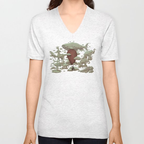 Cloud Watching Unisex V-Neck