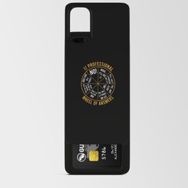IT Professional Wheel of Answers - technician Android Card Case