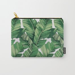 Tropical banana leaves V Carry-All Pouch
