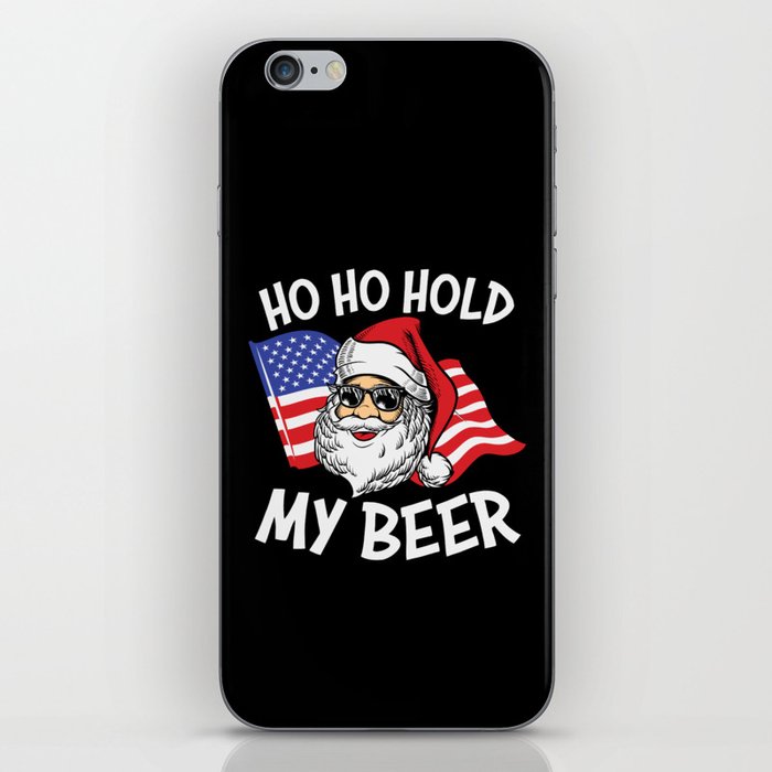 Ho Ho Hold My Beer Christmas In July iPhone Skin