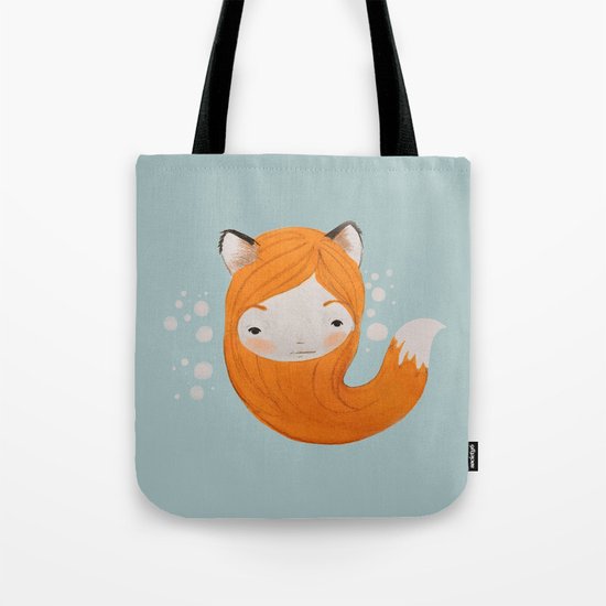 Fox Girl Tote Bag