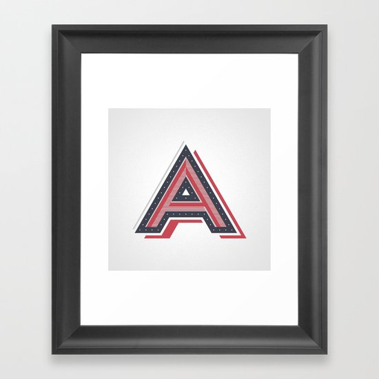 The Letter A Framed Art Print