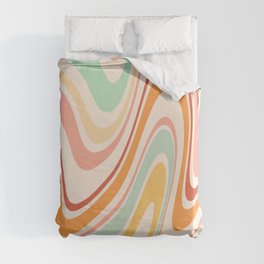 Boho Abstract Colorful Pattern Duvet Cover