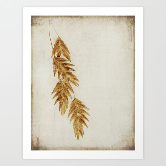 with snowflakes Art Print