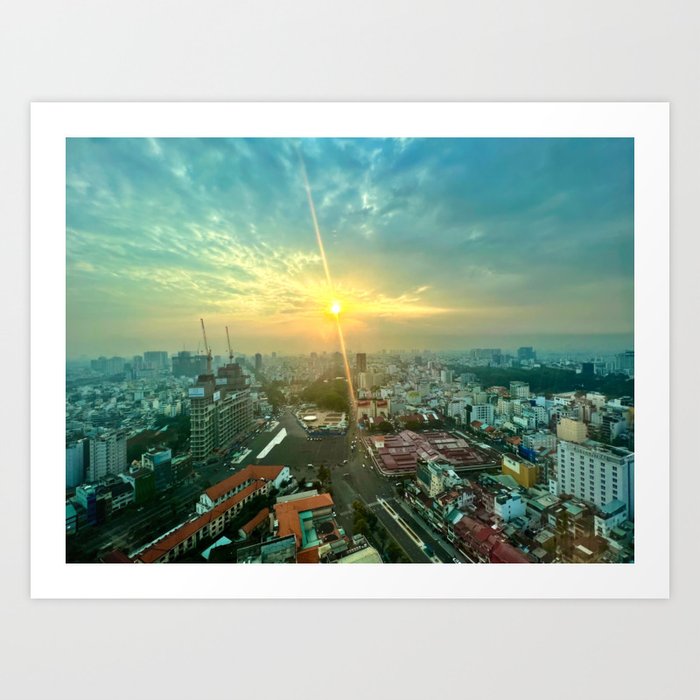 City green landscape Art Print