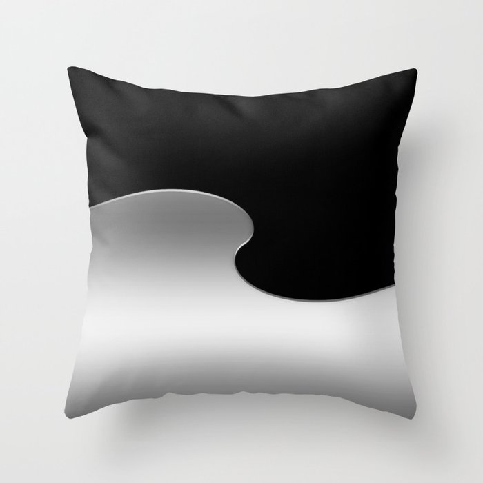 Black and sale silver throw pillows
