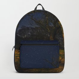 Under Starry Sky Backpack | Fineart, Mountains, Explore, Double Exposure, Dublin, Long Exposure, Moonlight, Glendalough, Travel, Stars 