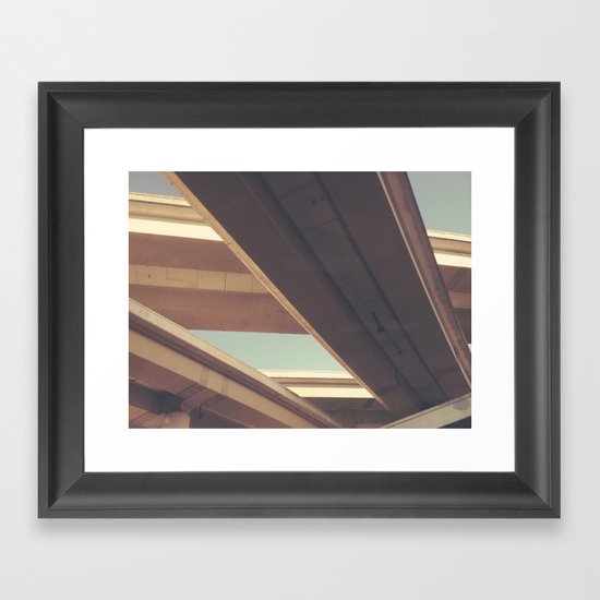 (connect) Framed Art Print