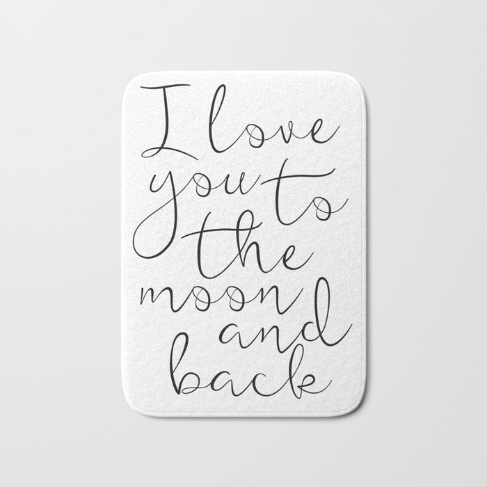 I Love You To The Moon And Back Stars Print Kids Room Decor