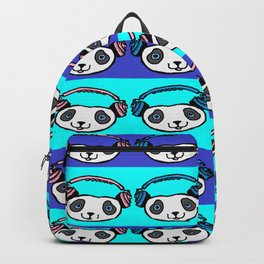 headphones,vinyl,Panda,vibes by LowEndGraphics Backpack | Disc, Vinyl, Hiphop, Disco, Painting, Cool, Graphic, Rock, Music, Headphones 