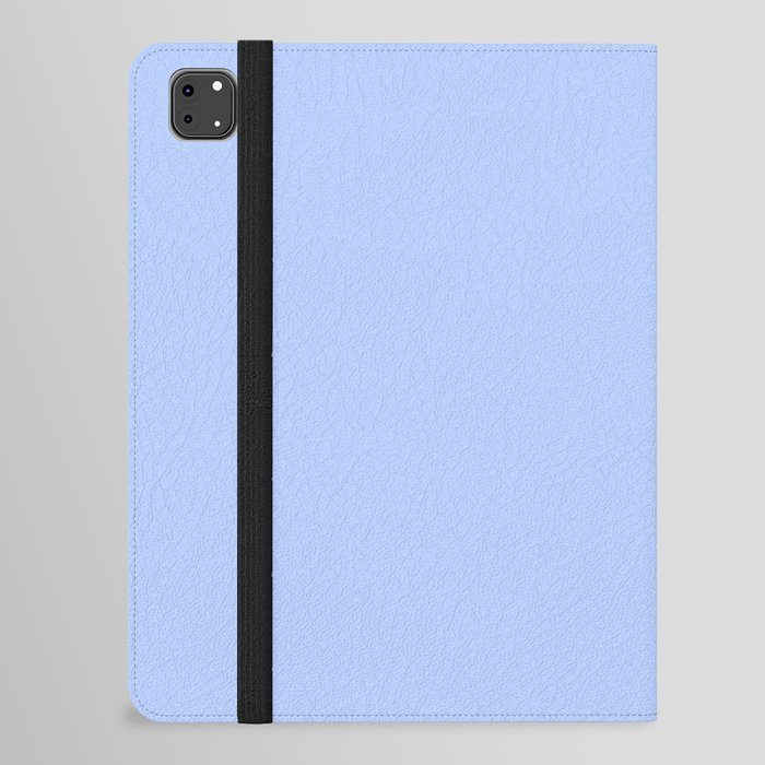 Electricity bright blue pastel solid color modern abstract pattern  iPad Folio Case