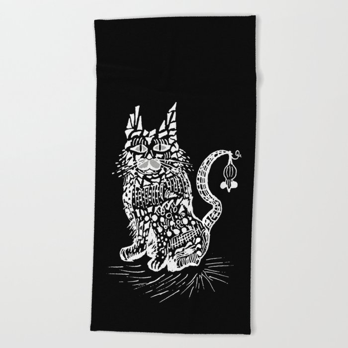 Cat & Mouse Beach Towel