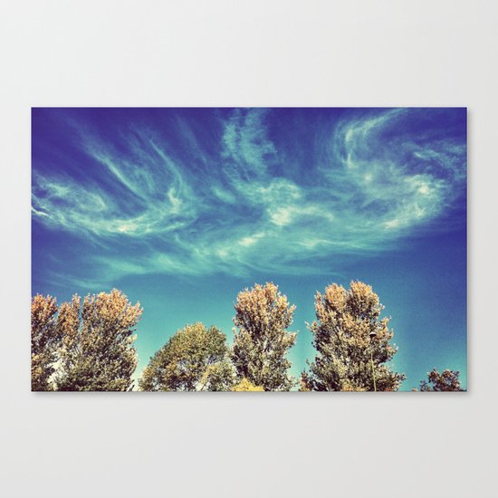 Swirly Clouds Canvas Print