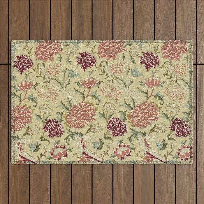 William Morris Vintage Cray Biscuit Brick Outdoor Rug