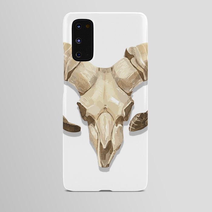 Goat Skull Illustrated art Android Case