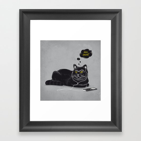 Chilling Cat Framed Art Print