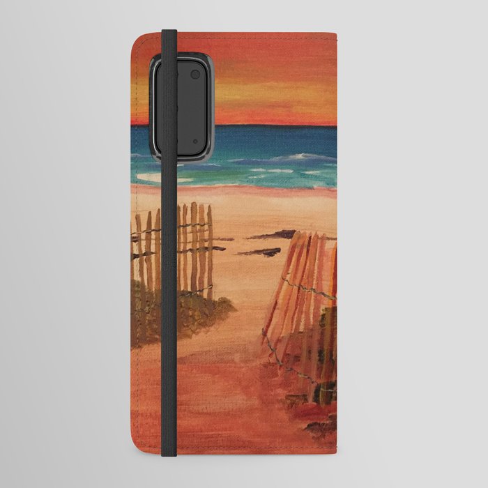 Sunset on the Beach Android Wallet Case
