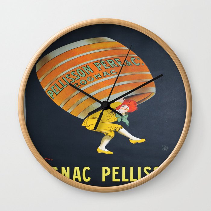 Vintage poster - Cognac Pellisson Wall Clock