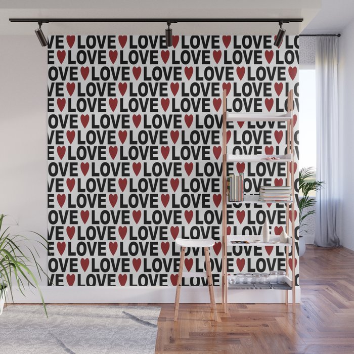 Valentines day pattern 2 Wall Mural