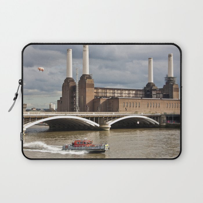 Battersea Power Station with Pink Floyd Pig Laptop Sleeve