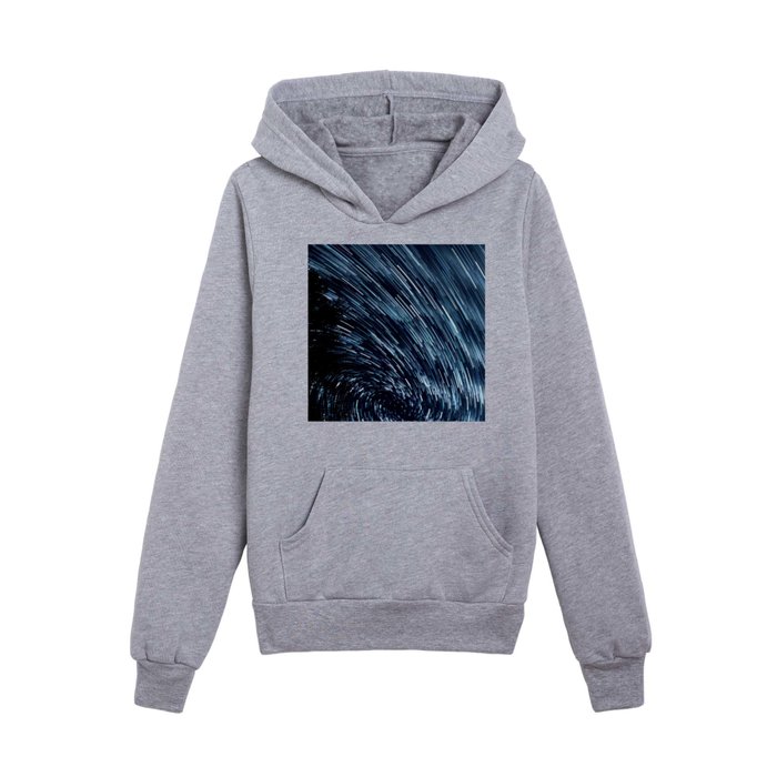 Contemplation Time Classic Blue Kids Pullover Hoodie