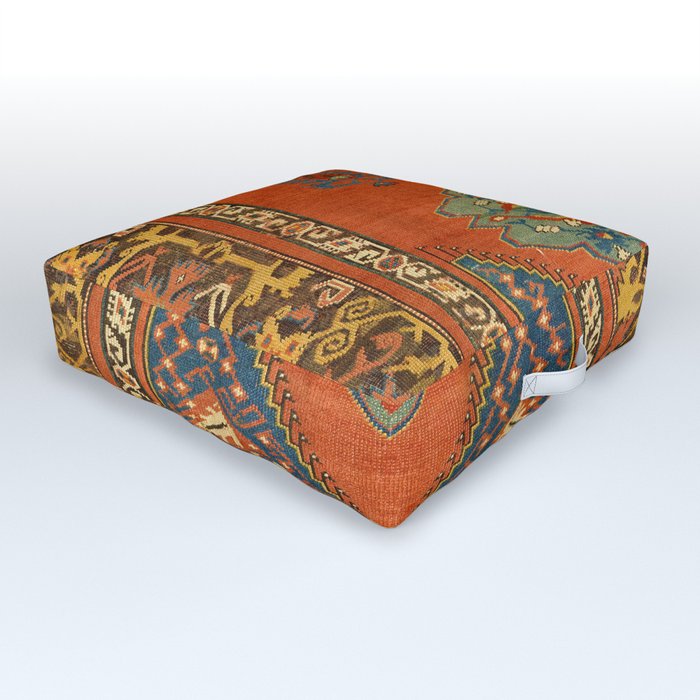 16-17th Century "Bellini" Turkish Textile Outdoor Floor Cushion