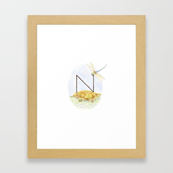 N is for No-Catching-Me, Not Nobody, Not Nohow! Framed Art Print
