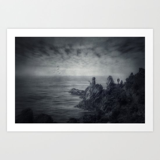 Lava.Sea Art Print