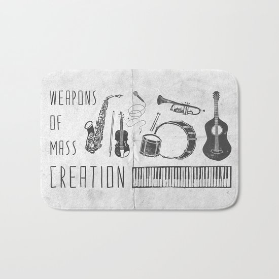 Weapons Of Mass Creation - Music (on paper) Bath Mat