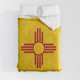 State flag of New Mexico American Flags US Banner Standard Colors Southwest Duvet Cover