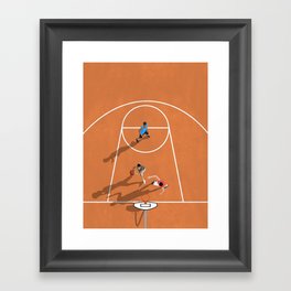 The Game of Basketball  Framed Art Print