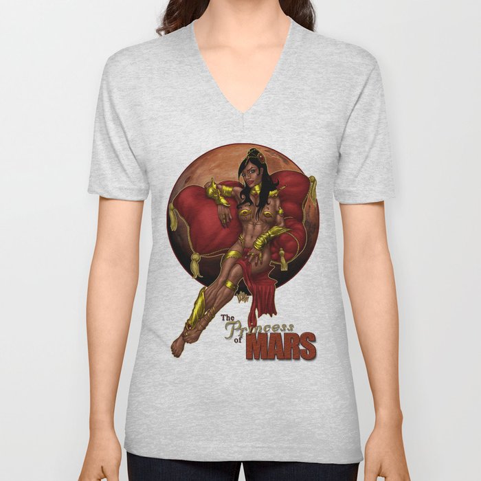 Deja Thoris - Princess of Mars V Neck T Shirt