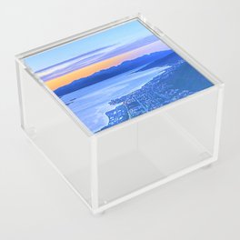 Calm Nordic Lakeview Sunset of Tromso, Norway Scandinavia Acrylic Box