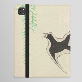 Spring Swallows on Willows Vintage Japanese Bird iPad Folio Case