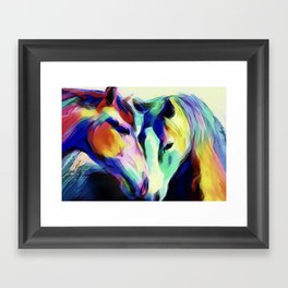 Wild horses Framed Art Print