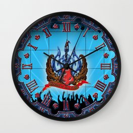 THE CHURCH OF ROCK A SIDE Wall Clock