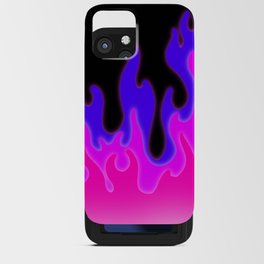 Bright Pink and Purple Flames! iPhone Card Case