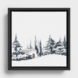 Winter Landscape 2 Framed Canvas