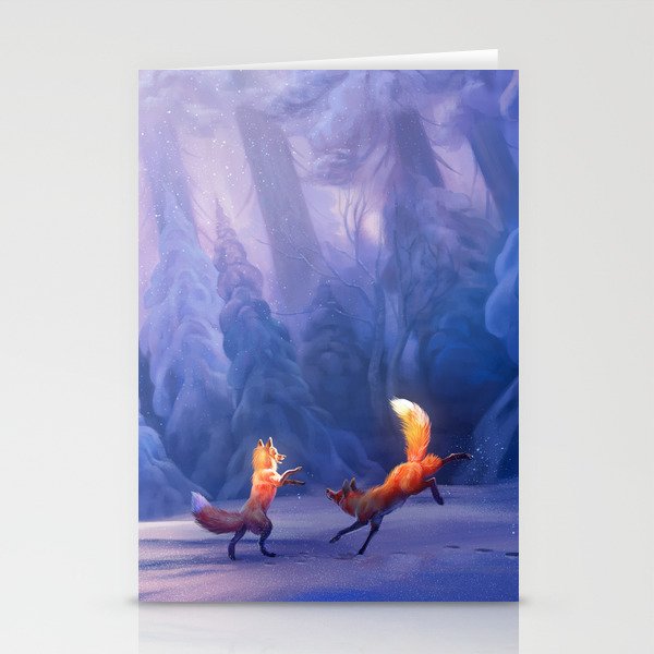 Fox play Stationery Cards