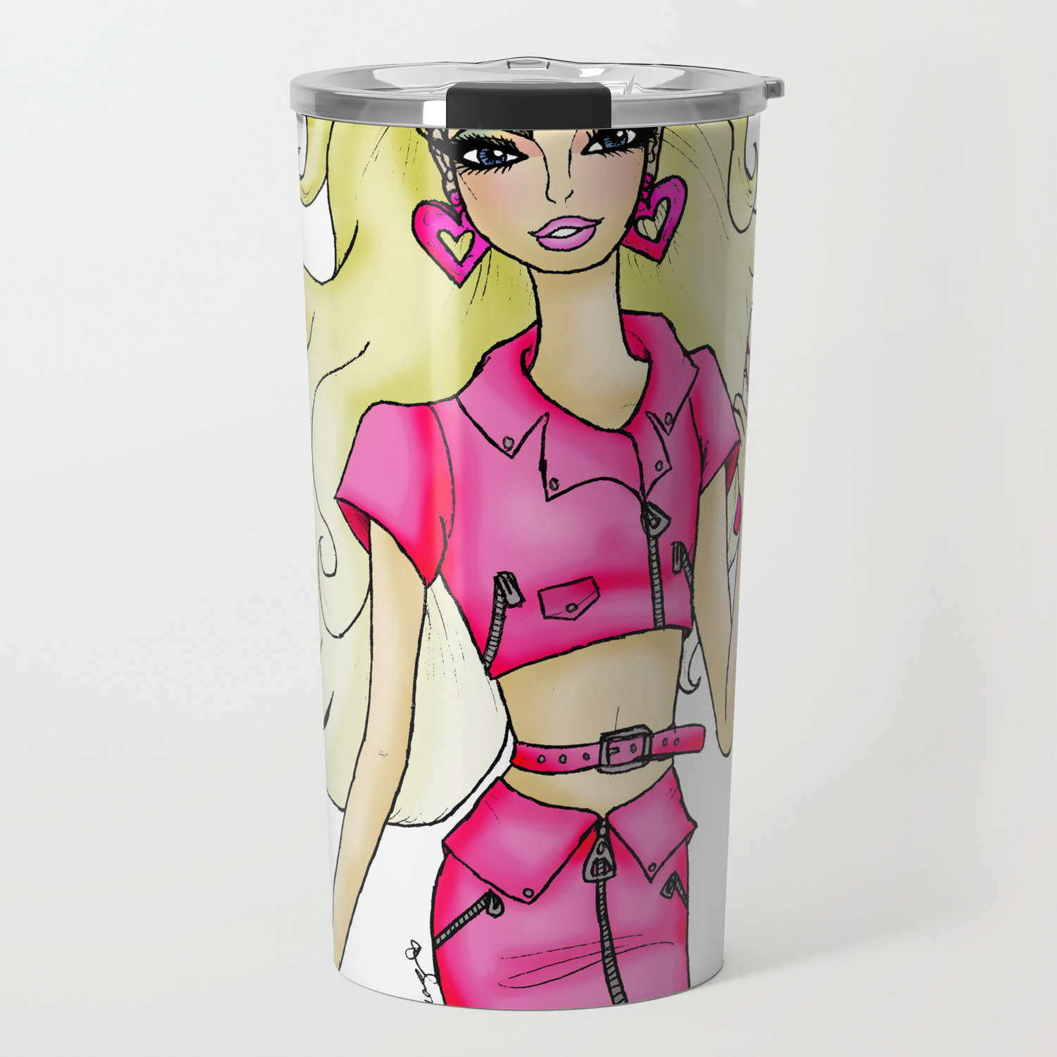 barbie travel mug